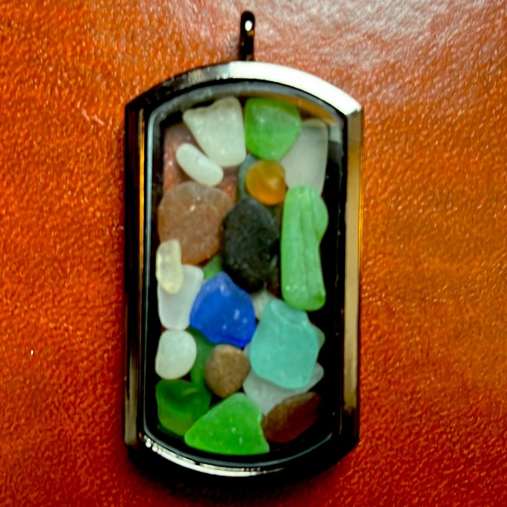 Seaglass necklace or sun catcher